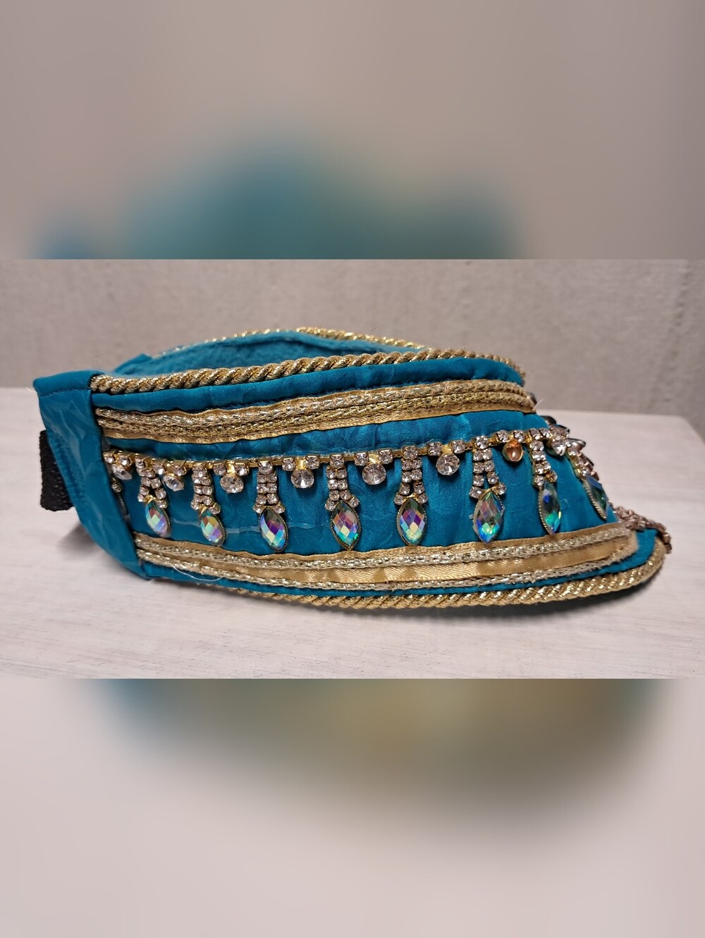 Embellished Crystal Dog Statement Collar - Picture 6 of 7